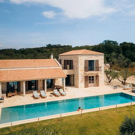 Stone Situated In The Heart Of An Impressive Estate, In One Of The Scenic And Secluded Parts Of Corfu's Northeast Iconic Mediterranean Coastline. Vila