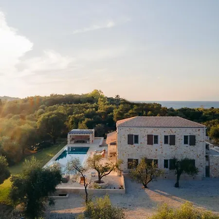 Willa Stone Situated In The Heart Of An Impressive Estate, In One Of The Scenic And Secluded Parts Of Corfu's Northeast Iconic Mediterranean Coastline. *