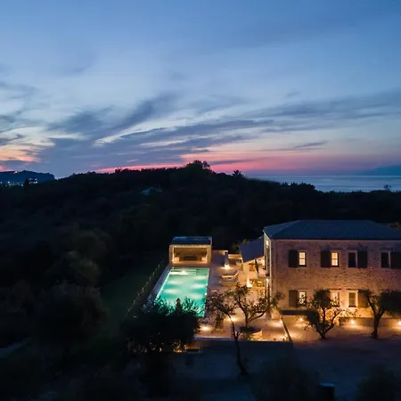 Vila Stone Situated In The Heart Of An Impressive Estate, In One Of The Scenic And Secluded Parts Of Corfu's Northeast Iconic Mediterranean Coastline. *